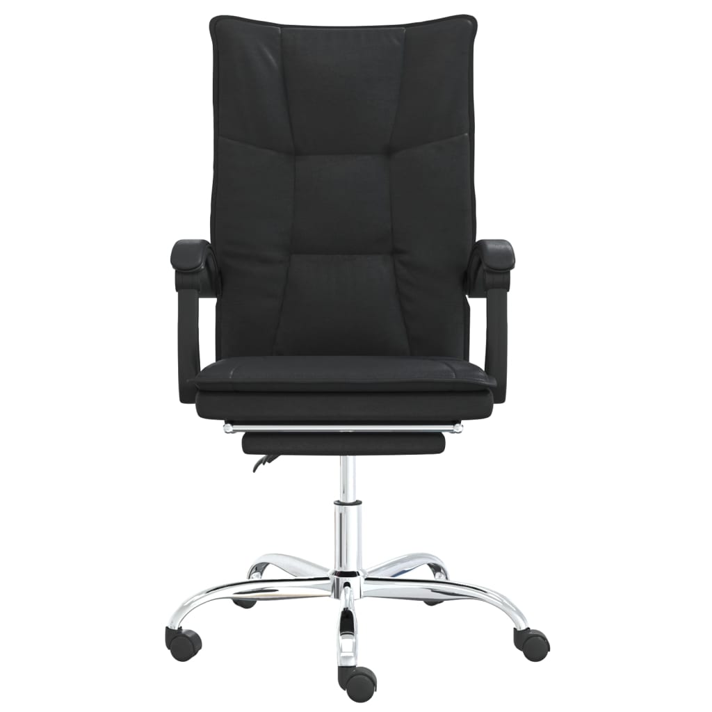 vidaXL Office Chair Adjustable Faux Leather Black