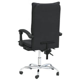 vidaXL Office Chair Adjustable Faux Leather Black