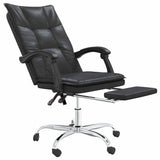 vidaXL Office Chair Adjustable Faux Leather Black