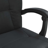 vidaXL Office Chair Adjustable Faux Leather Black
