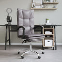 vidaXL Office Chair Adjustable Faux Leather Black