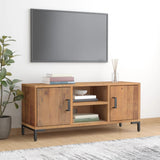 vidaXL Tv-meubel 90x30x40 cm massief grenenhout bruin
