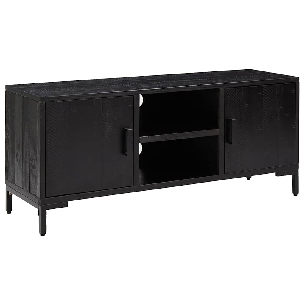 vidaXL Tv-meubel 90x30x40 cm massief grenenhout bruin