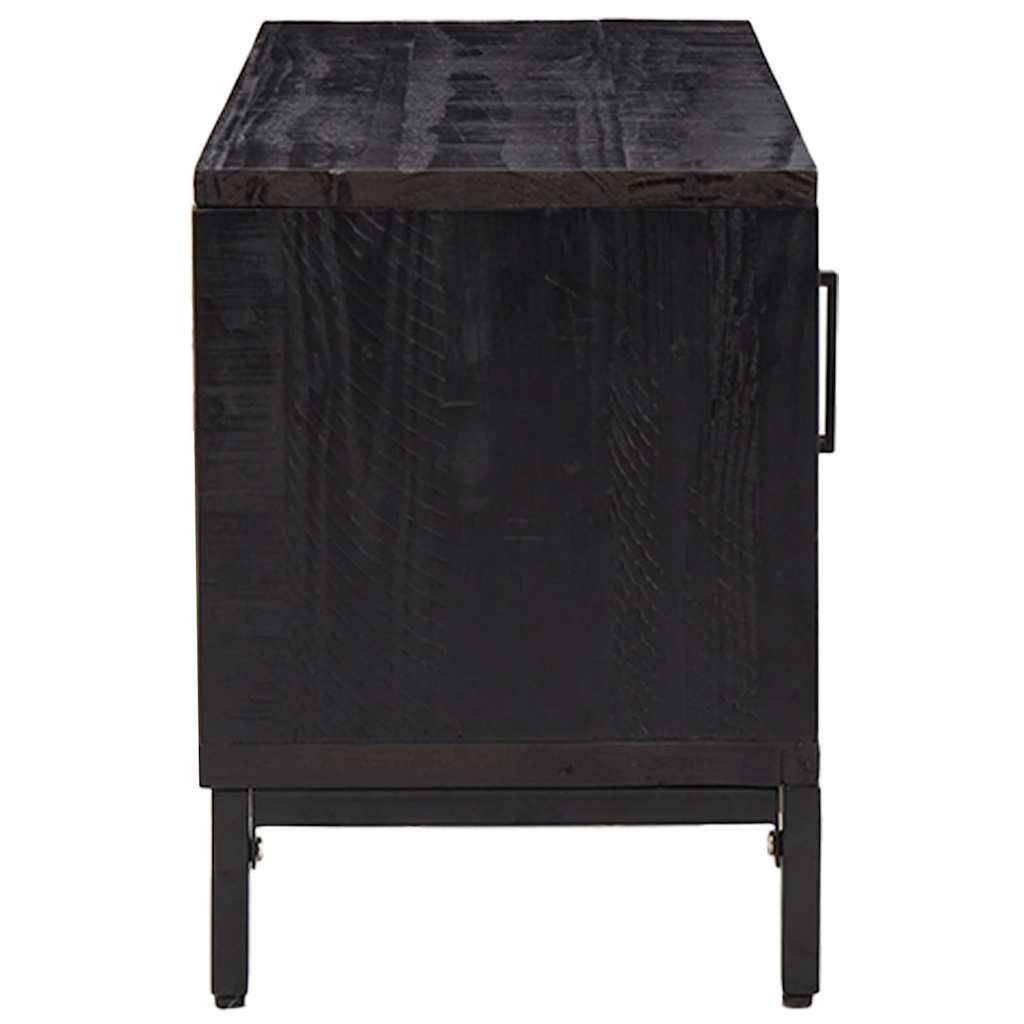 vidaXL Tv-meubel 90x30x40 cm massief grenenhout bruin