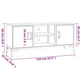 vidaXL Tv-meubel 90x30x40 cm massief grenenhout bruin