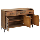 vidaXL Dressoir 110x35x70 cm massief grenenhout bruin