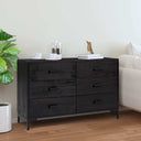 vidaXL Dressoir 110x35x70 cm massief grenenhout bruin