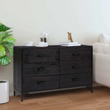 vidaXL Dressoir 110x35x70 cm massief grenenhout bruin