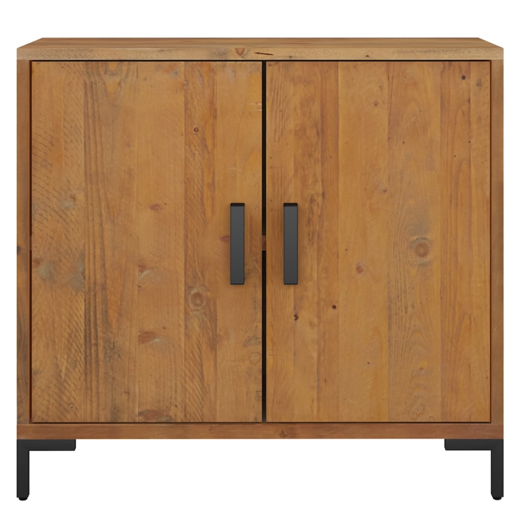 vidaXL Dressoir 75x35x70 cm massief grenenhout bruin