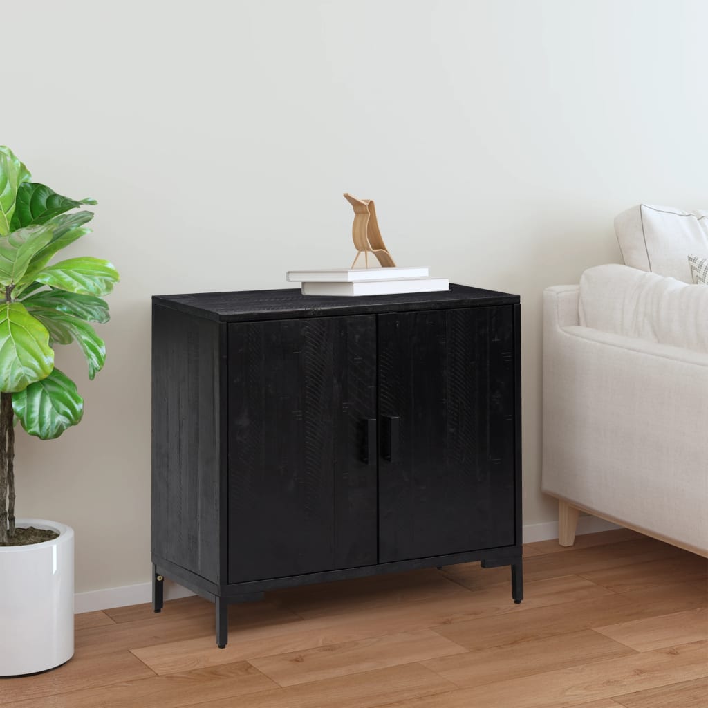vidaXL Dressoir 75x35x70 cm massief grenenhout bruin