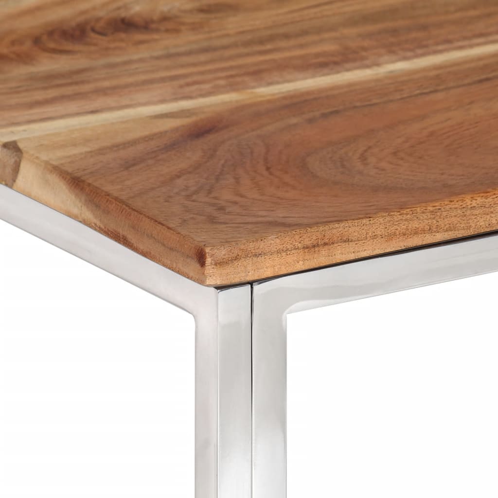 vidaXL Coffee table stainless steel and tempered glass golden