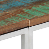 vidaXL Wandtafel roestvrijstaal en gehard glas zilverkleurig