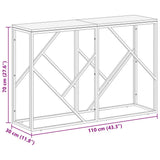 vidaXL Wandtafel roestvrijstaal en gehard glas zilverkleurig