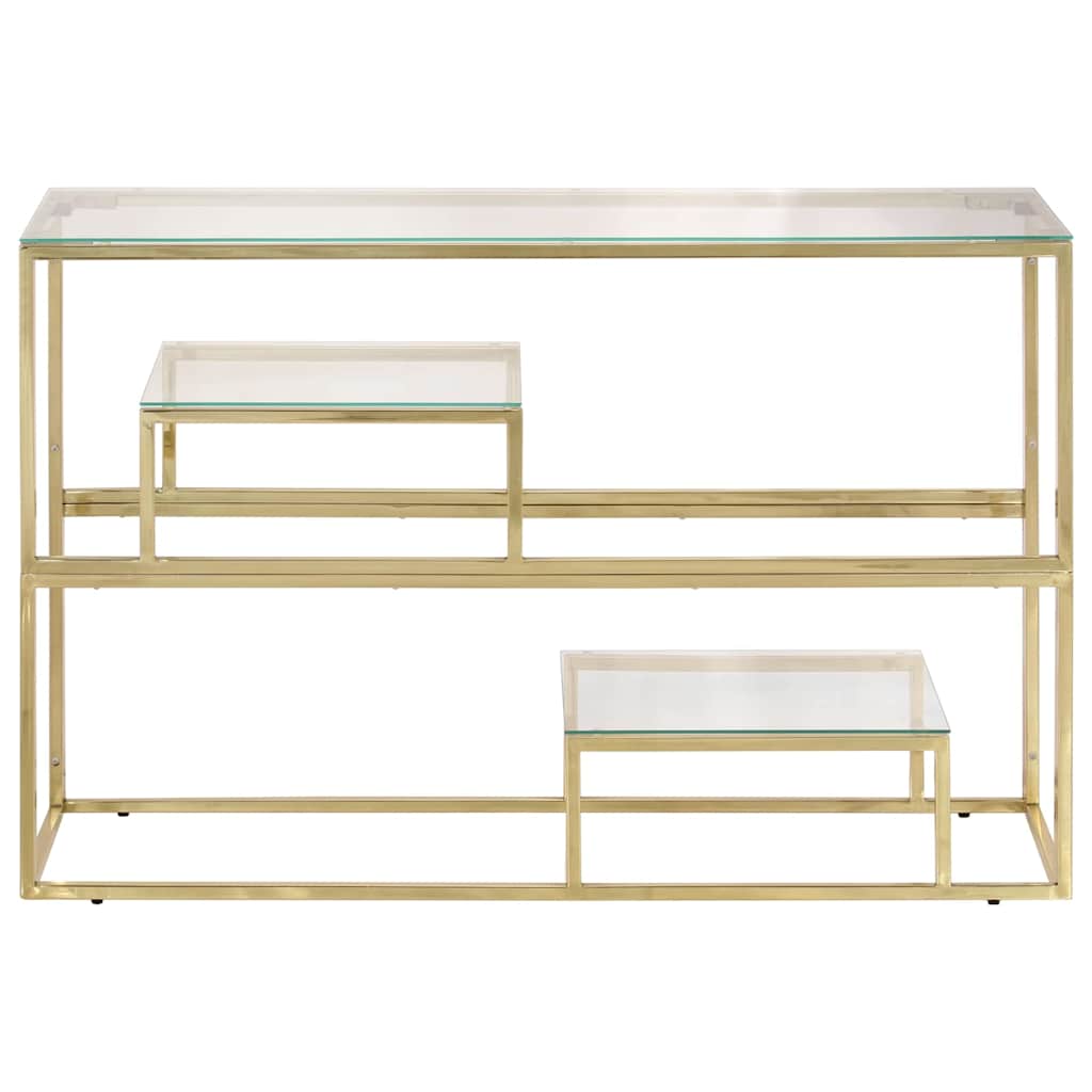vidaXL Wandtafel roestvrijstaal en gehard glas zilverkleurig
