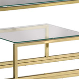 vidaXL Wandtafel roestvrijstaal en gehard glas zilverkleurig