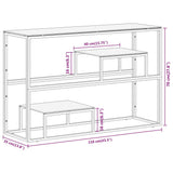 vidaXL Wandtafel roestvrijstaal en gehard glas zilverkleurig