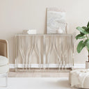 vidaXL Wandtafel 110x30x70 cm roestvrij staal en glas