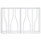 vidaXL Wandtafel 110x30x70 cm roestvrij staal en glas