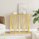 vidaXL Wandtafel 70x30x70 cm roestvrij staal en glas