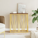 vidaXL Wandtafel 70x30x70 cm roestvrij staal en glas