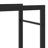 vidaXL Firewood Rack 50x28x56 cm Steel Matt Black