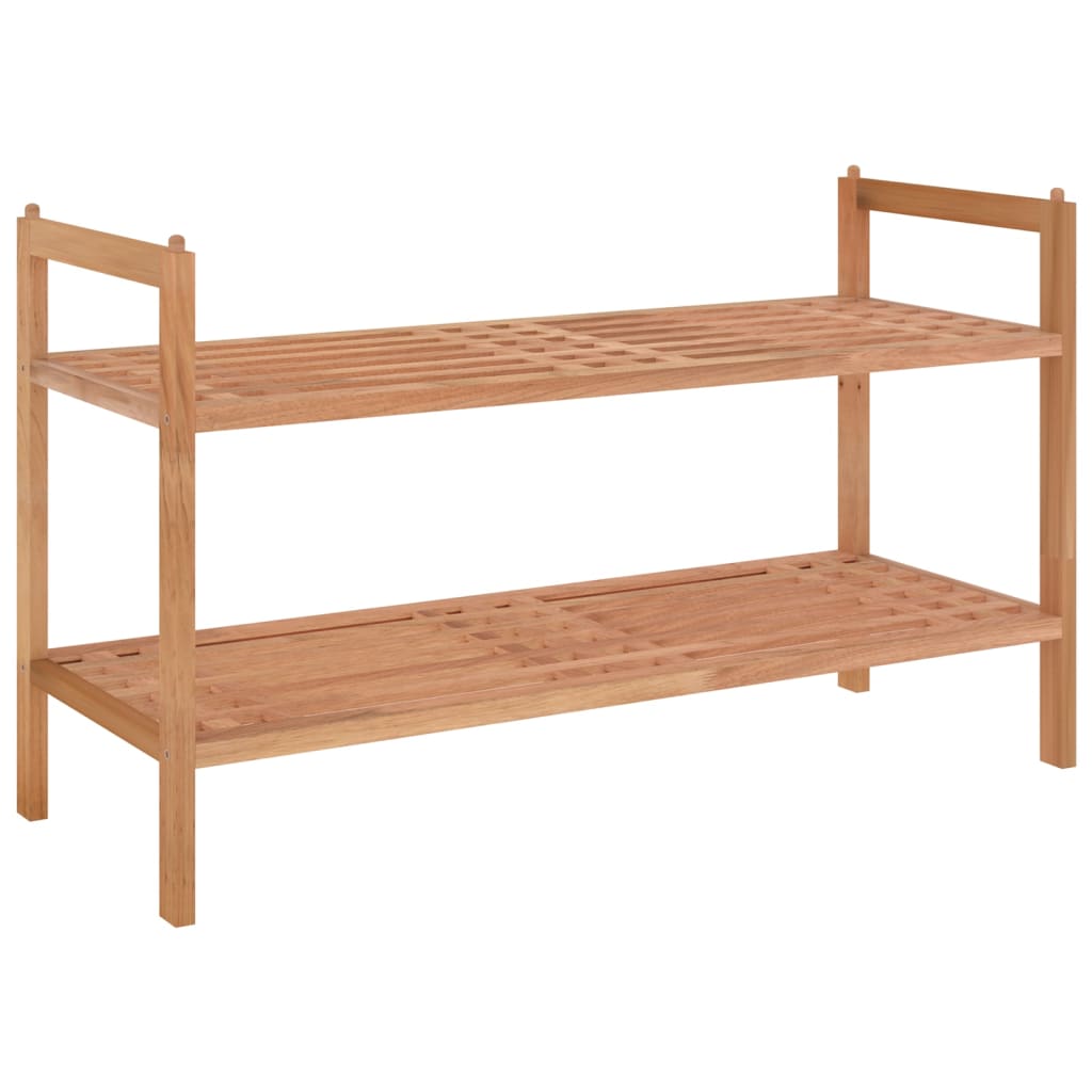 vidaXL Schoenenrek 69x27x41 cm massief walnotenhout