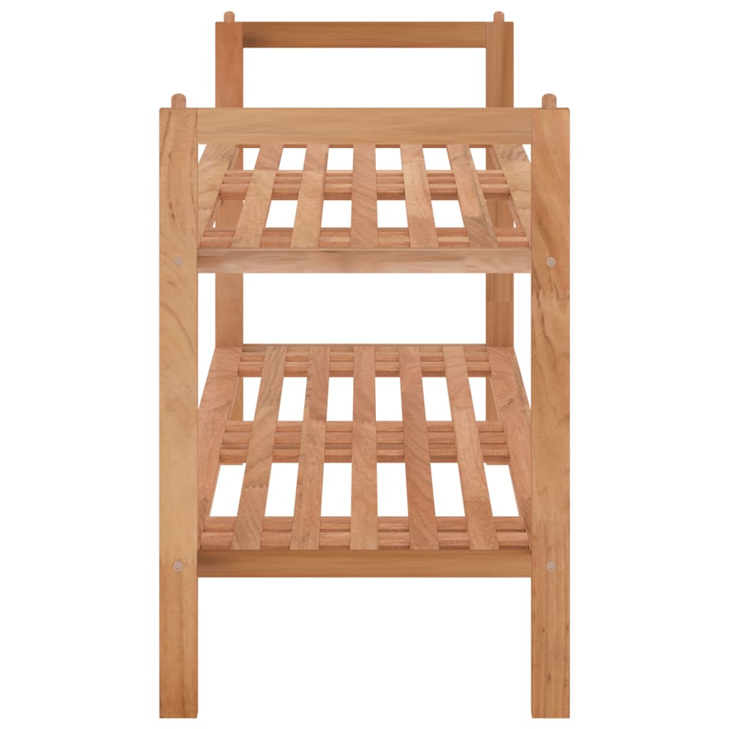 vidaXL Schoenenrek 69x27x41 cm massief walnotenhout