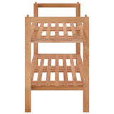 vidaXL Schoenenrek 69x27x41 cm massief walnotenhout
