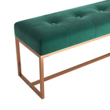 vidaXL Bankje 110x36x45 cm fluweel donkergroen