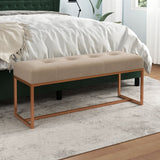 vidaXL Bankje 110x36x45 cm fluweel donkergroen