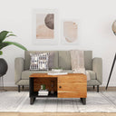 vidaXL Salontafel 80x50x40 cm massief mangohout en bewerkt hout