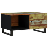 vidaXL Salontafel 80x50x40 cm massief mangohout en bewerkt hout