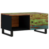 vidaXL Salontafel 80x50x40 cm massief mangohout en bewerkt hout