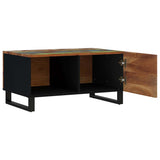 vidaXL Salontafel 80x50x40 cm massief mangohout en bewerkt hout