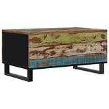 vidaXL Salontafel 80x50x40 cm massief mangohout en bewerkt hout