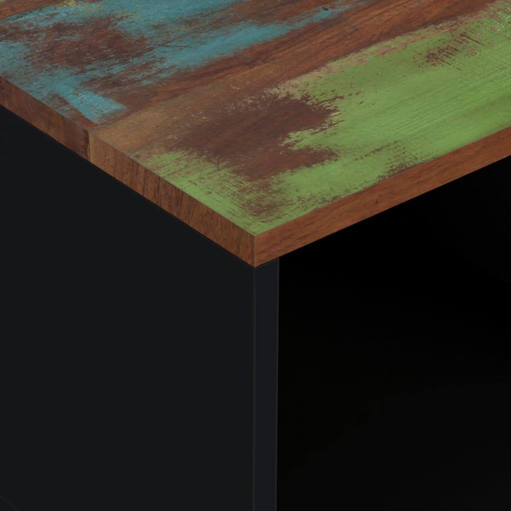 vidaXL Salontafel 80x50x40 cm massief mangohout en bewerkt hout