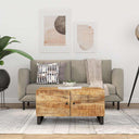 vidaXL Salontafel 80x50x40 cm massief mangohout en bewerkt hout