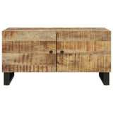 vidaXL Salontafel 80x50x40 cm massief mangohout en bewerkt hout