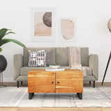 vidaXL Salontafel 80x50x40 cm massief mangohout en bewerkt hout