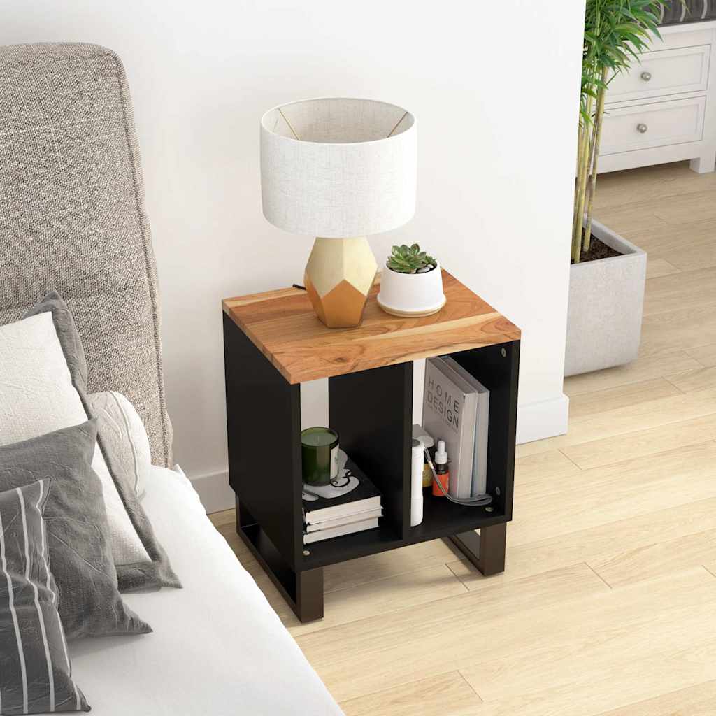 vidaXL Side table 40x31x46 cm solid mango wood and engineered wood