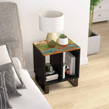 vidaXL Side table 40x31x46 cm solid mango wood and engineered wood