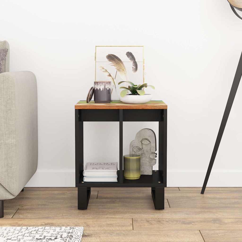 vidaXL Side table 40x31x46 cm solid mango wood and engineered wood