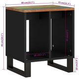 vidaXL Side table 40x31x46 cm solid mango wood and engineered wood