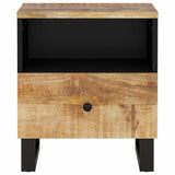 vidaXL Nightstand Solid Mango Wood and Engineered Wood