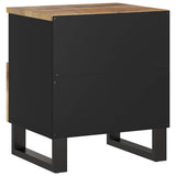 vidaXL Nightstand Solid Mango Wood and Engineered Wood
