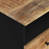 vidaXL Nightstand Solid Mango Wood and Engineered Wood