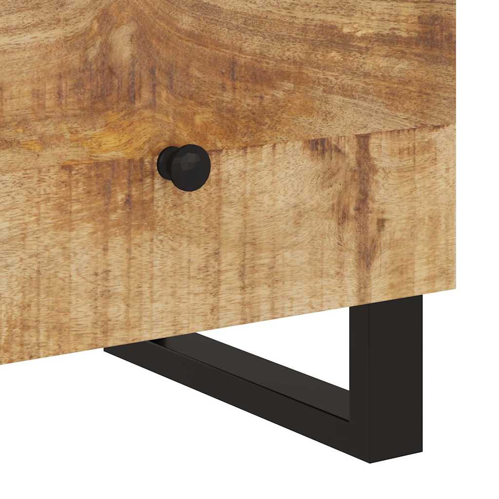 vidaXL Nightstand Solid Mango Wood and Engineered Wood