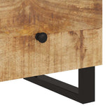 vidaXL Nightstand Solid Mango Wood and Engineered Wood