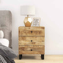 vidaXL Bedside Cabinet 50x33x62 cm Solid Mango Wood and Engineered Wood