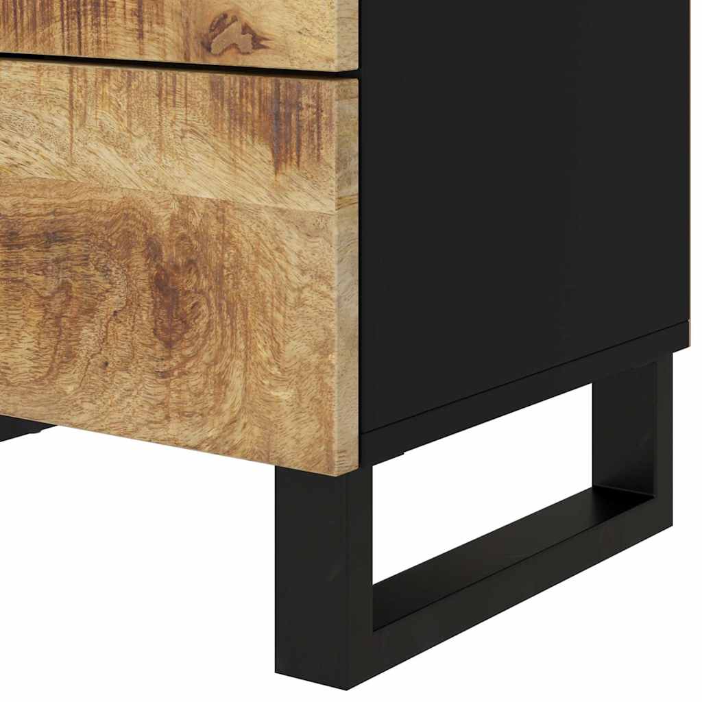 vidaXL Bedside Cabinet 50x33x62 cm Solid Mango Wood and Engineered Wood